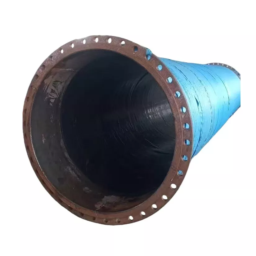Hur kan en trådförstärkt, flänsad gummislang med stor diameter förbättra effektiviteten vid överföring av tunga material